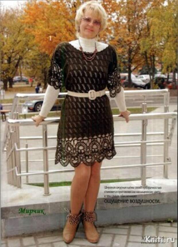 Платья вязаные крючком
