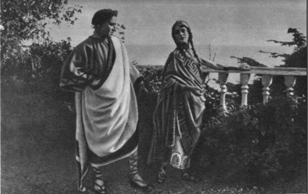 Кадр из фильма «Смерть богов (Юлиан Отступник)». Снят в России, 1916 г.