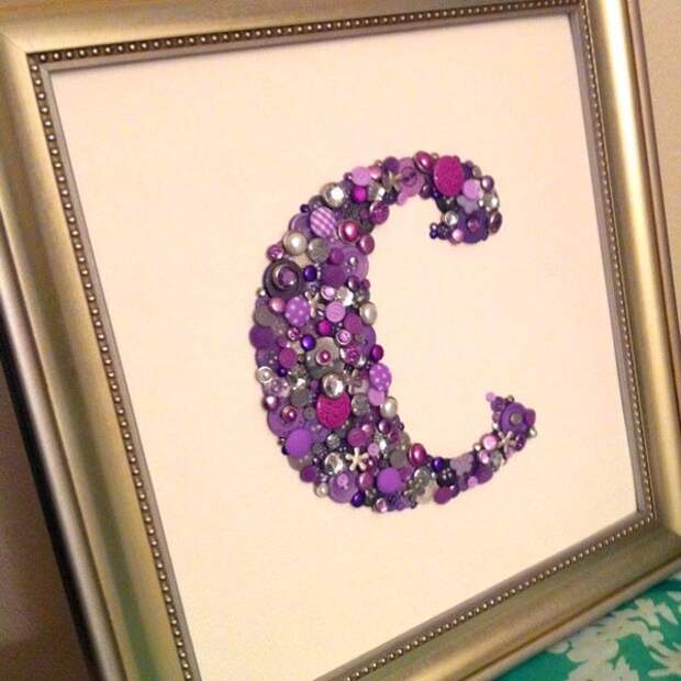 декор из пуговиц