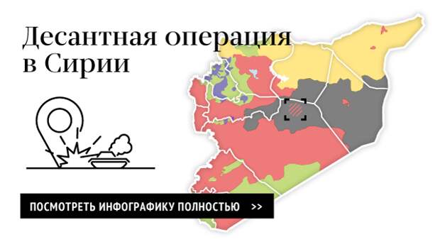 Десантная операция сирийской армии при участии военных российских советников