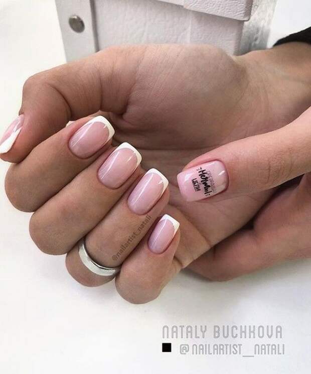 Маникюр на короткие ногти на весну 2019
