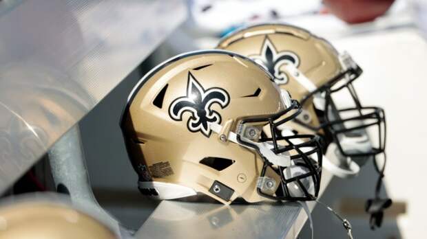 New Orleans Saints helmets