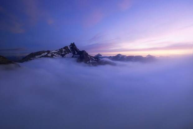 Вершины Котских Альп горы, красиво, небо, облака, природа, творчество, фото, фотограф