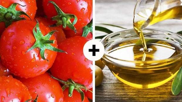 Если делаете салат из томатов, заправляйте его оливковым маслом. / Фото: goodfon.ru