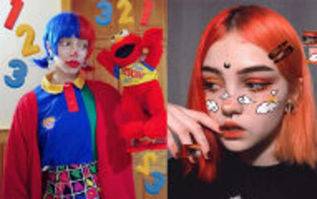Современное искусство: Главные тренды из TikTok, которые влияют на моду: Клоунский макияж, побег на дачу и др