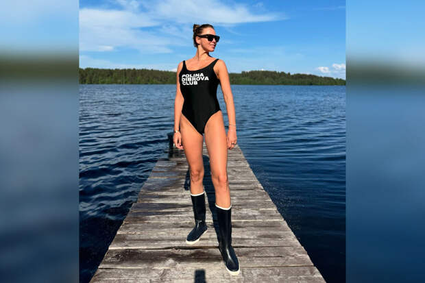 Жена телеведущего Дмитрия Диброва опубликовала фото в купальнике из Карелии