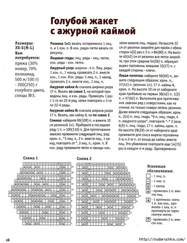 вязаный жакет текст