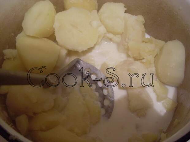 картофельная запеканка с фаршем - пюре