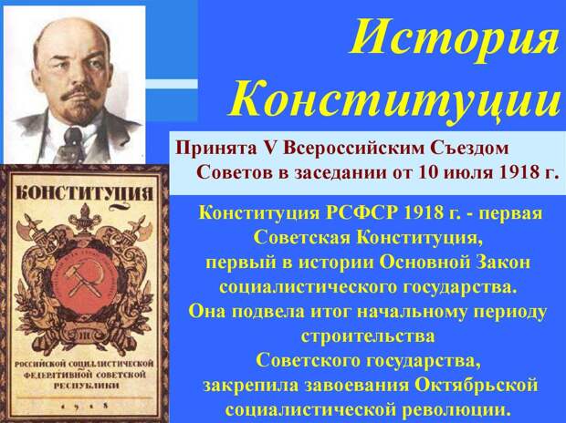 когда появилась конституция фото