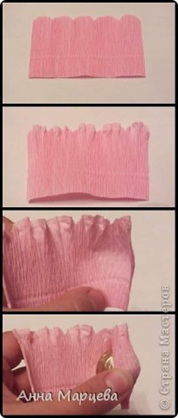 Мастер-класс Свит-дизайн Бумагопластика Обещанный МК но только по розе пока Бумага гофрированная Клей фото 11
