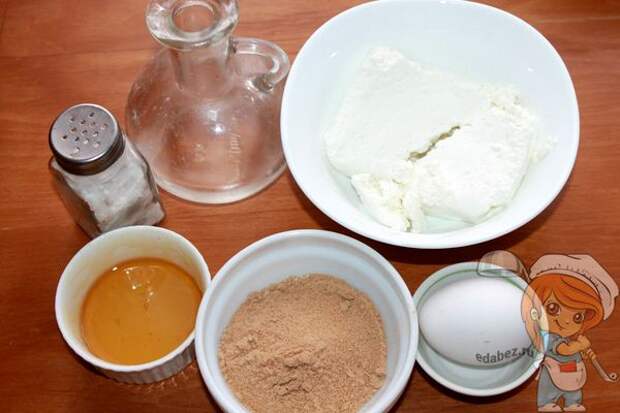 Продукты для безглютеновых сырников Продукты для безглютеновых сырников