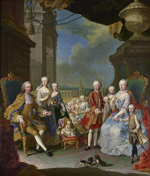 Императорская семья ( Мартин ван Мейтенс , 1756 г.).