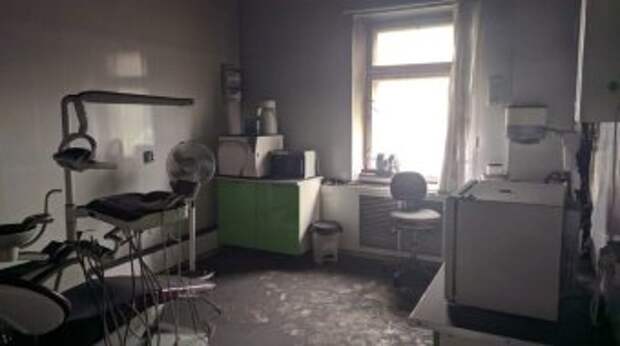 В частной стоматологической клинике Харовска произошёл пожар