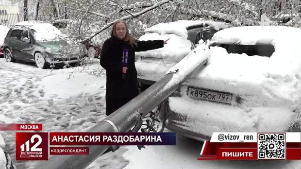 Дерево упало на автомобиль рэпера Slava Marlow