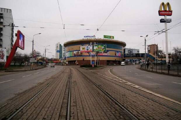 Донецк. Пустой город 1 января 2009 года