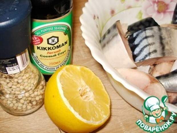 Маринованная скумбрия фото