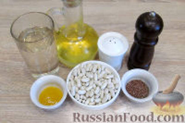 Фото приготовления рецепта: Паштет из фасоли, с мёдом и семенами льна - шаг №1