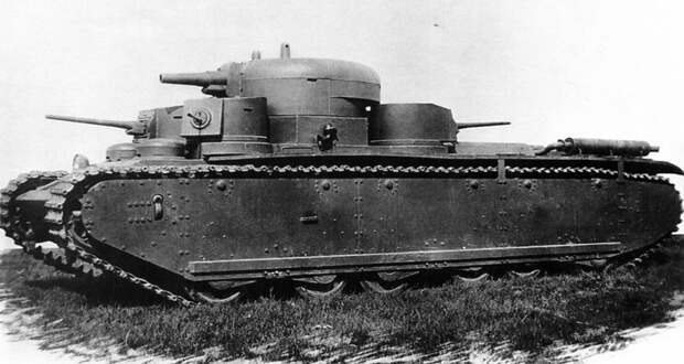 Пятибашенный советский танк Т-35 Крепость на гусеничном ходу военное, вторая мировая, технологии