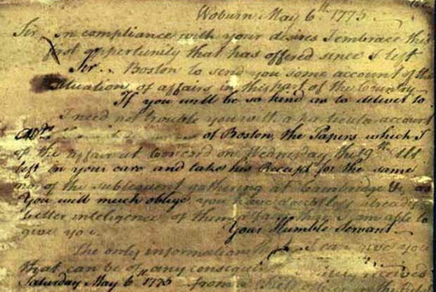 Письмо, написанное симпатическими чернилами. Источник: lettersofnote.com