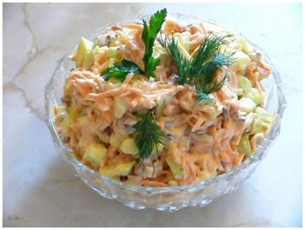 Салат с грудкой и корейской морковкой: подбор ингредиентов и рецепт приготовления