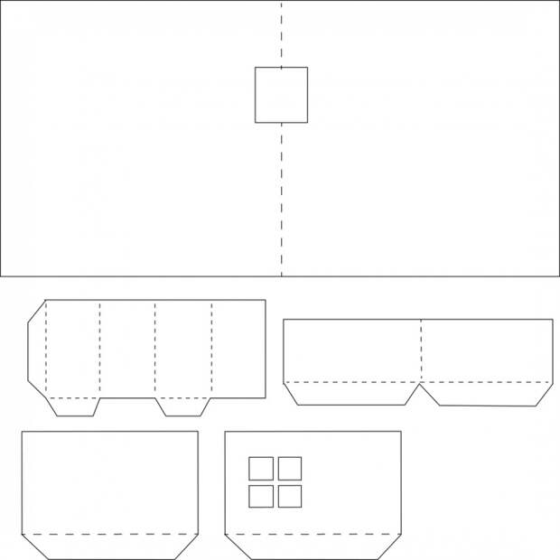 Бумажные домики diy