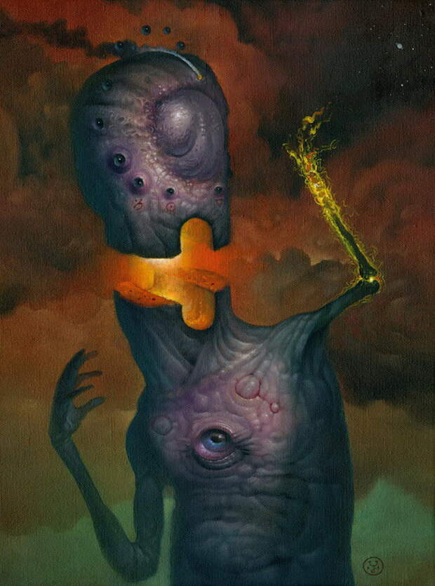 Странные существа на картинах Jeff Christensen