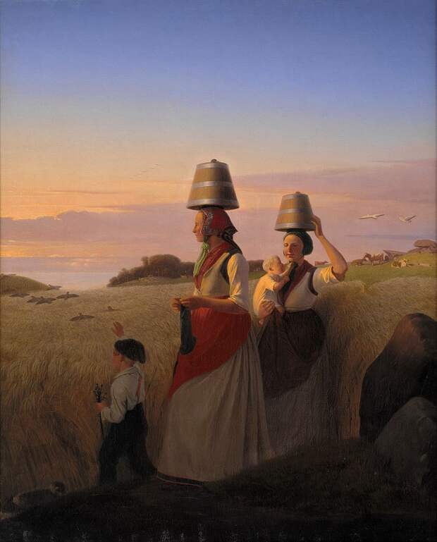 Копенгаген (СМК) Датская национальная галерея - Jørgen Sonne (1801-90) - Rural Scene. (1848)