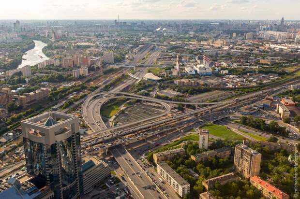 Виды Москвы с 75 этажа строящейся башни "Федерация" москва, башня, небоскреб, фото