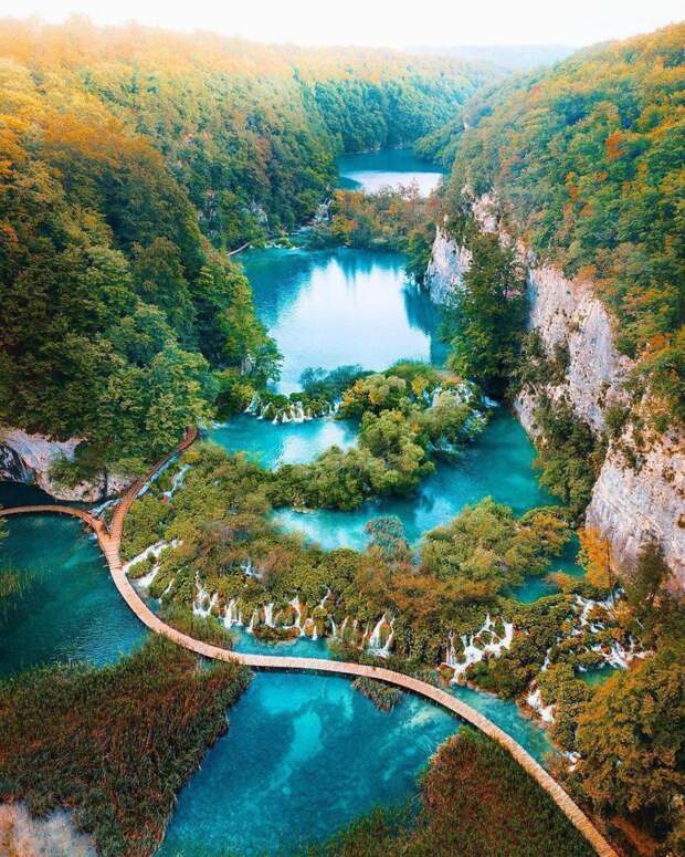 Плитвицкие озера в Хорватии: как на одной реке возникло так много озер и водопадов