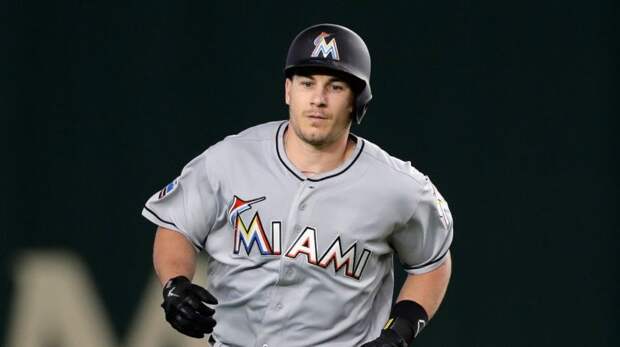 Catcher J.T. Realmuto #11 of the Miami Marlins