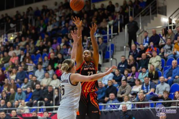 Курское «Динамо» сократило отставание в финальной серии с УГМК, выиграв третий матч