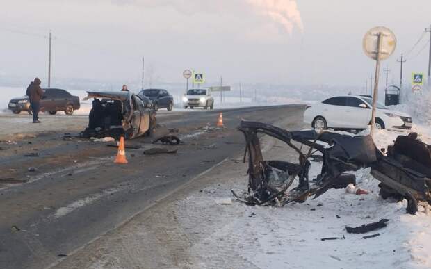 Три человека пострадали в массовой аварии в Рязанской области 24 января