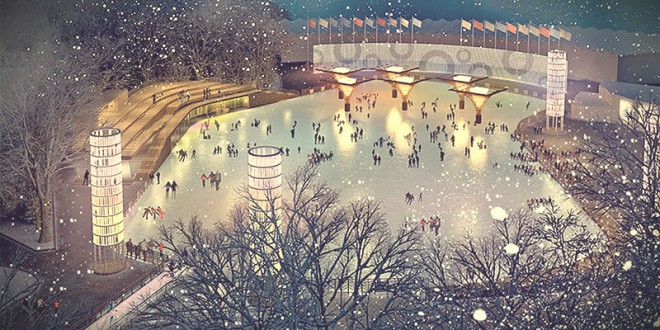 встретить 2016 новый год на катке в москве