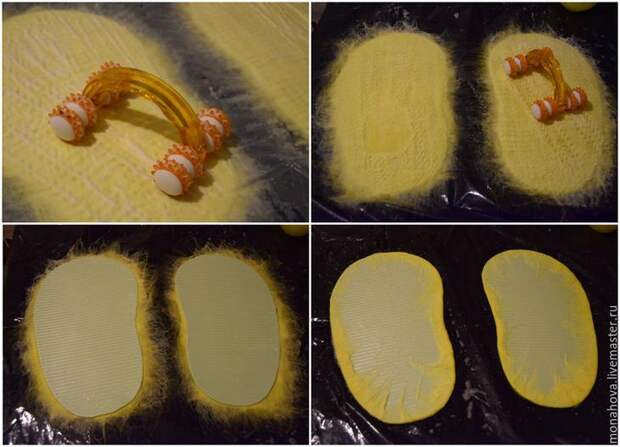 Валяние ярких тапочек в виде сыра