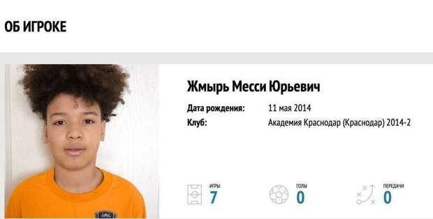 Месси перешел в Спартак. За московский клуб дебютировал 11-летний Месси Юрьевич Жмырь. https://t.me/webmoney_dn/317829