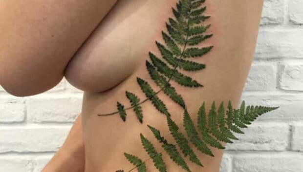 Невероятные татуировки, которые нельзя отличить от живых растений