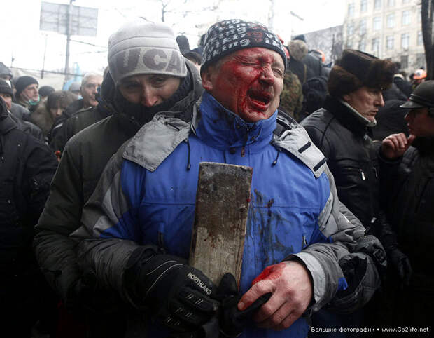 Первая кровь на Евромайдане
