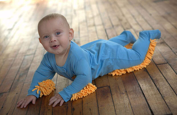 Baby Mop Onesie Baby Mop Onesie