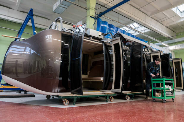 Свежие кадры из цехов опытно-экспериментального производства SkyWay