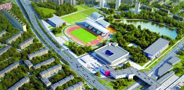 Реконструкцию стадиона «Москвич» в Текстильщиках завершат в 2021 году