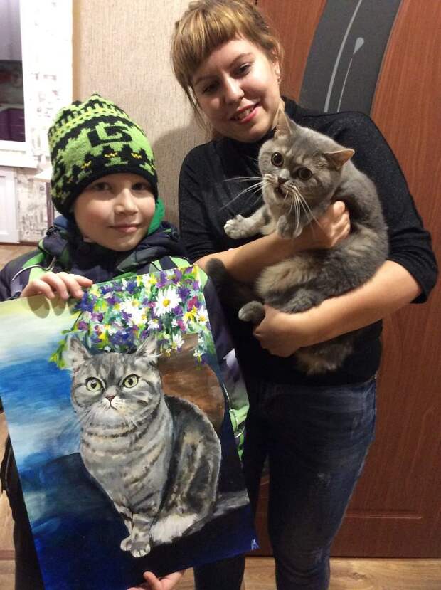 9-летний русский художник ″продает″ свои лучшие картины приютам. Вот почему