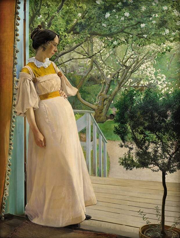 Копенгаген (СМК) Датская национальная галерея - Laurits Andersen Ring (1854-1933) - The Artist’s Wife. (1897)