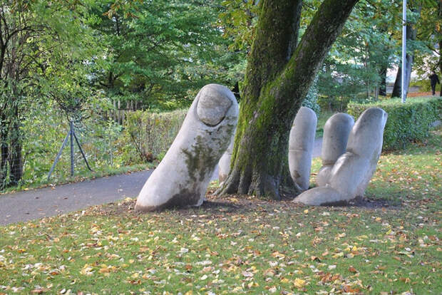 9. "Заботливая рука", Швейцария скульптуры, страны, факты
