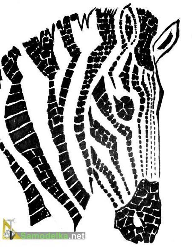 столешница из мозаики своими руками шаблон зебры