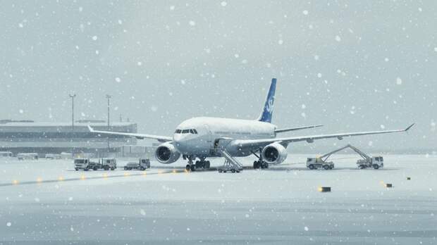 Минтранс: московские аэропорты в условиях снегопада обслужили 405 рейсов