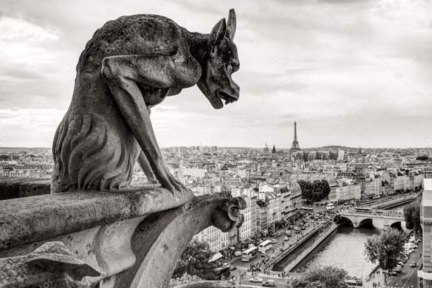 Chimera of the Cathedral of Notre Dame de Paris Stock Photo by ©scaliger  33515569