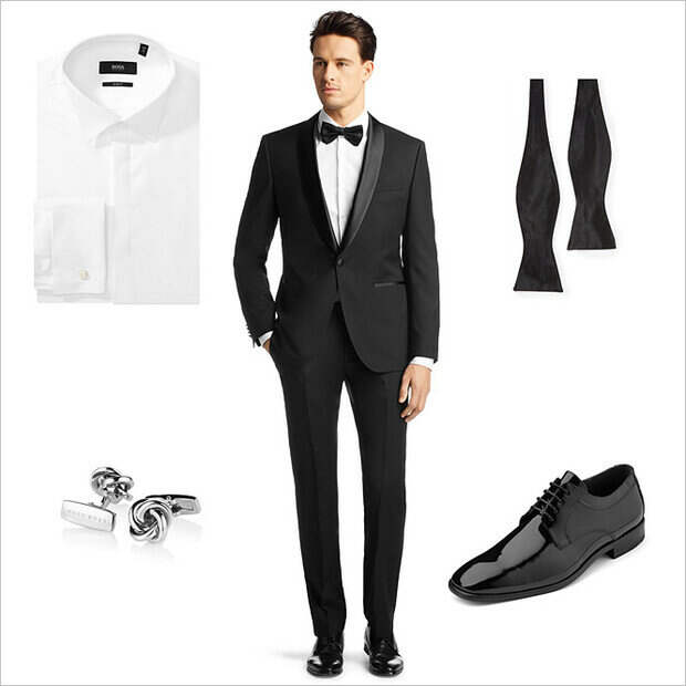 Пример классического дресскода black tie