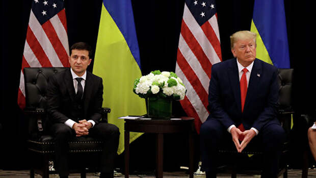 Президент Украины Владимир Зеленский и президент США Дональд Трамп