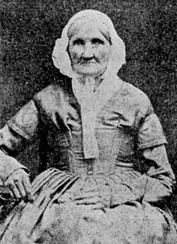 Ханна Стилли — родилась в 1746 году, снимок был сделан в 1840-м. По всей видимости, эта женщина стала самым старым человеком, который был сфотографирован  знаменитости, история, фото