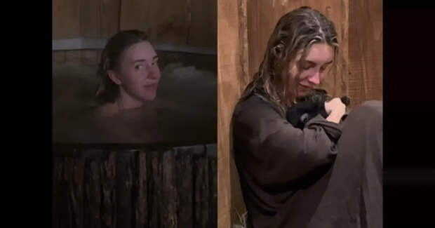 Ледяная купель, объятия с козлёнком и песни Алсу: Юлия Вавилова показала, как попарилась в бане